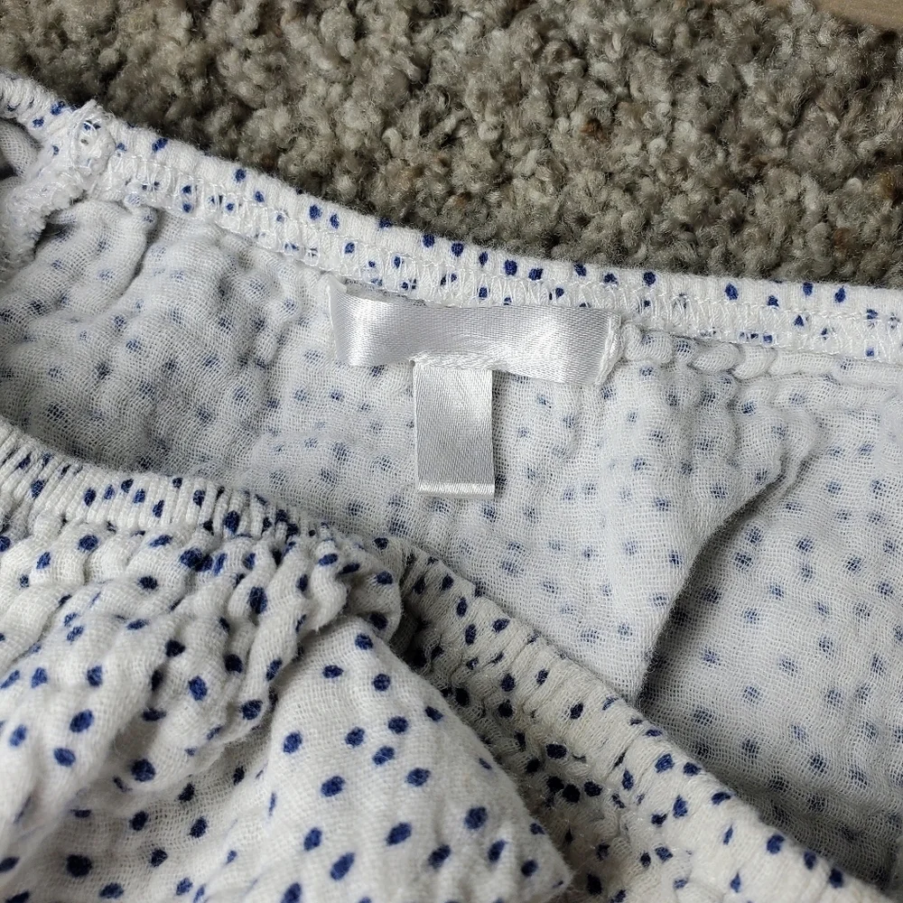 Girls 2T Outfit Polka Dot Top Linen Chambray Bottoms | Old Navy & Tahari | 2pc